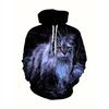 Men's Animal Print Versatile Comfort Sweatshirt Casual Simple Hoodies Sweatshirts Men’s