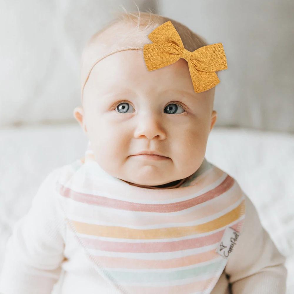 20Color 1Piece Cute Baby Headband Infant Kids Bows Headwear Tiara Gift Toddlers Bandage Newborn Girls Headwrap Hair Accessories