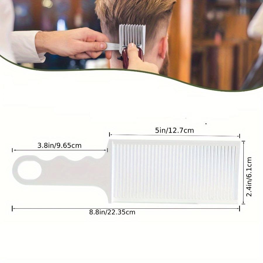 Hřeben na vyblednutí Profesionální holičský Clipper Blending Hřeben pro stříhání vlasů s plochým vrcholem pro muže Teplovzdorný kartáč proti vyblednutí Stylingový nástroj Salon