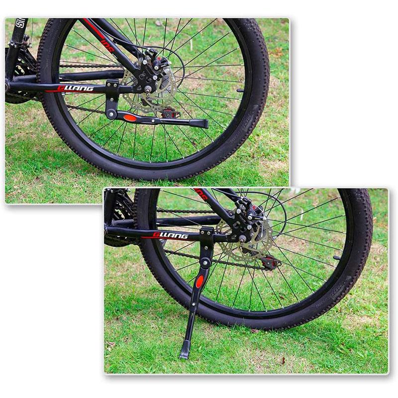 Suport reglabil pentru bicicletă Suport pentru bicicletă din aluminiu, lateral din spate, pentru bicicletă 22"-27" ustensile pentru bicicletă