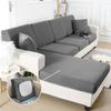 Plain Color Stretch Sofa Seat Cushion Cover Sofa Covers For Living Room Removable Elastic Seat Chair Cover Furniture Protector
