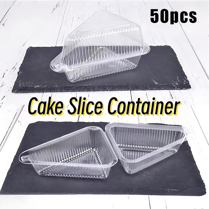50/100/150 Stück Scheibenkuchenbehälter Dreieckige Kuchenbox Klappbox Für 8-Zoll 6-Zoll Scheiben Dessert Sandwich To-Go-Box