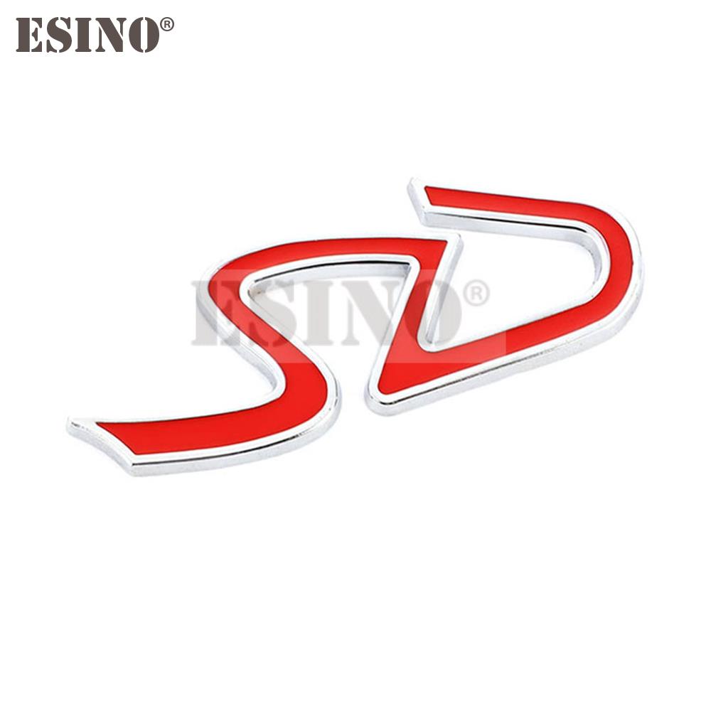 Car Styling 3D SD D Logo Metal Alloy Adhesive Emblem Badge Decal Auto Accessory for MINI Copper R55 R56 R60 R61 Clubman F55 F56