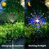 1 Pack Solar Fireworks Lights Outdoor,Holiday Lighting Firework Lights For Garden Patio,Halloween,Christmas,Wedding,Wall Decor