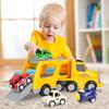 Miniature Car Toys, Construction Vehicle Set with Lights and Sounds for Ages 2, 3, 4, 5, and 6. A Great Birthday or Christmas Gift for Boys and Girls