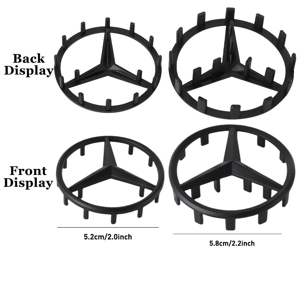 SUG2   Car Interior Steering Wheel Hollow Badge Logo Decor Accessories For Mercedes Benz C180 C200 C260 C300 W108 W124 W126