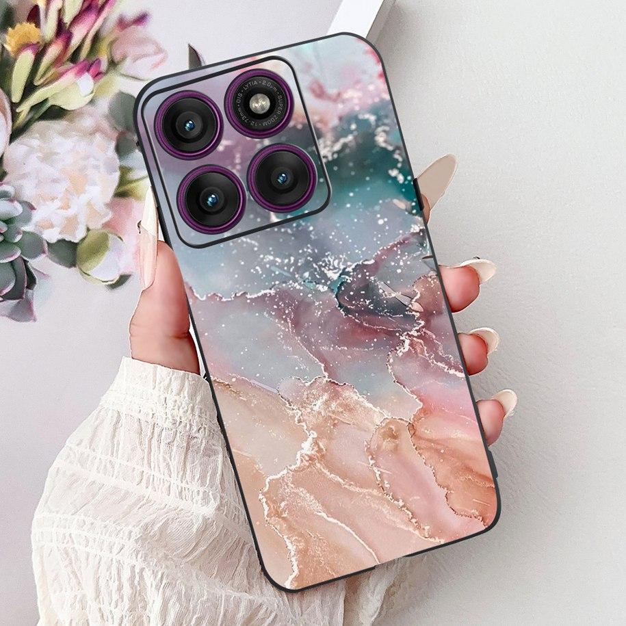 For Motorola Moto Edge 60 Pro 2025 Case Fashion Flower Bowknot Soft Silicone Back Cover For Moto Edge 60 Fusion Edge60 60s Coque