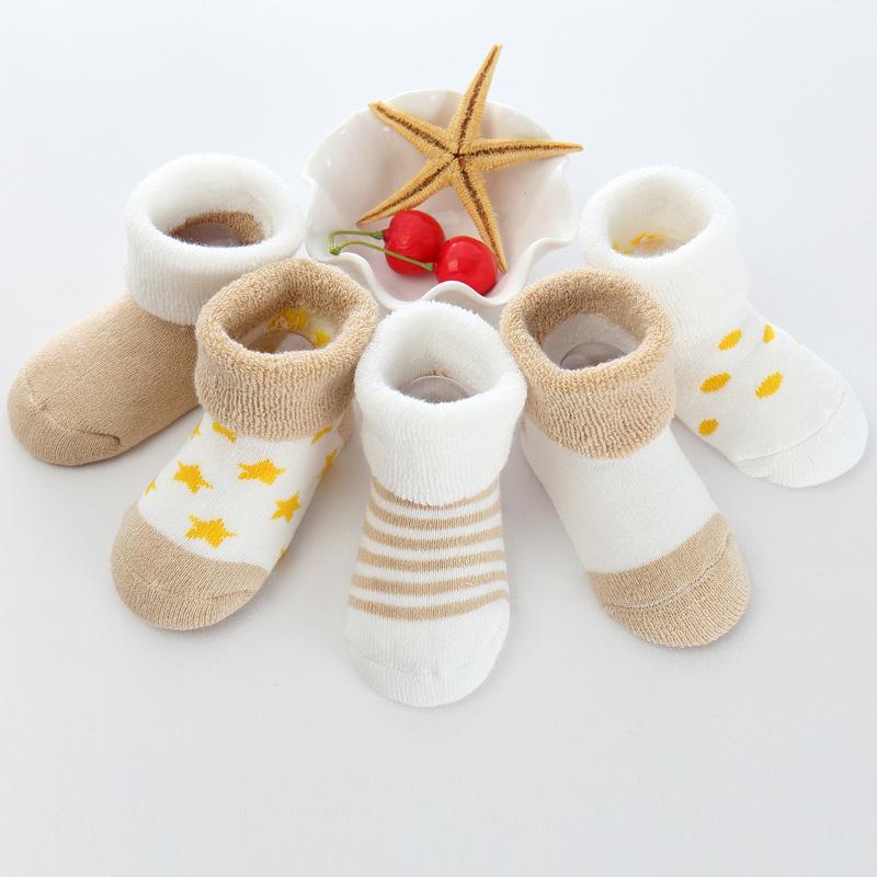 5 Paar/Los 0 bis 24M Neugeborenes Baby Frotteesocken Neuankömmling Winter Warme Socken Für Säuglinge Mädchen Jungen Dicke Socke Für Kleinkind