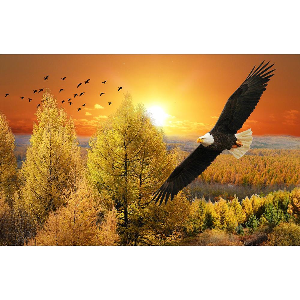 5D Diamond Painting Sunset Landscape Diy Round Water Diamond Embroidery Beach Mosaic Pattern Complete Design Home Decoration