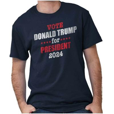 Vote Candidate Donald Trump 2024 President Womens or Mens Crewneck T Shirt Tee