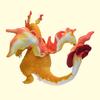 Poseable Shiny Orange Gigantamax Charizard Plush Toy with Skeleton
