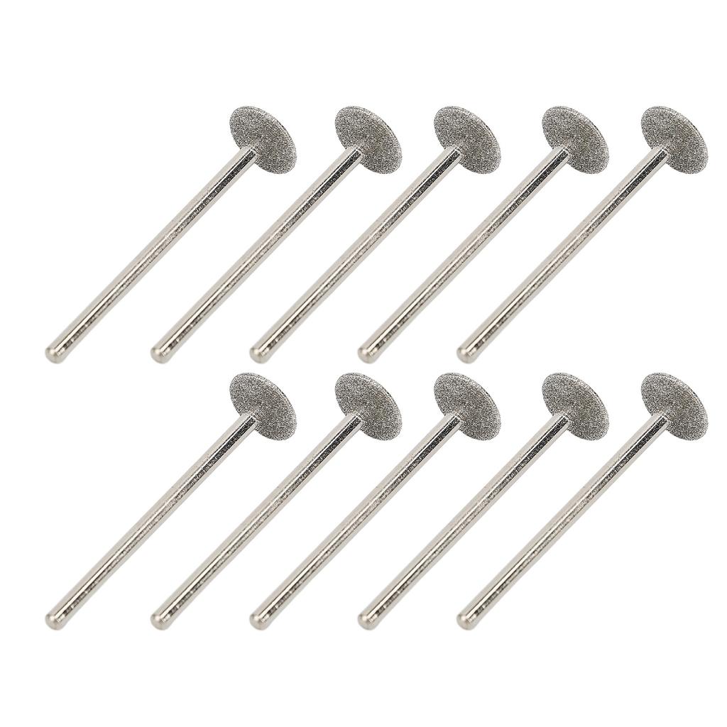 10 Stück Nagel Schleifbits Rotierende Maniküre Polierkopf Set Austauschbare Nagelbohrer