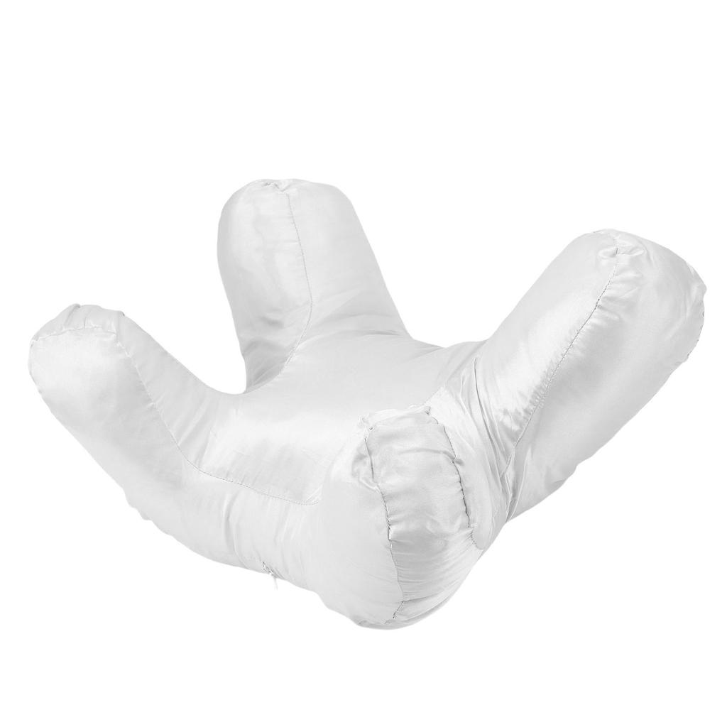 Comfortable Face Pillow Lightweight Soft Supportive Face Down Pillow for Back Side Stomach Sleeping Cotton White