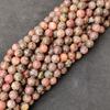 Designer Leopard Skin Jasper Beads, Matt Genuine Natural Gemstone, Round Loose Beads, 6MM 8MM 10MM Size Available.