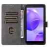 For TCL 502 Case RFID Blocking Drop-proof Wallet Phone Cover with Handy Strap