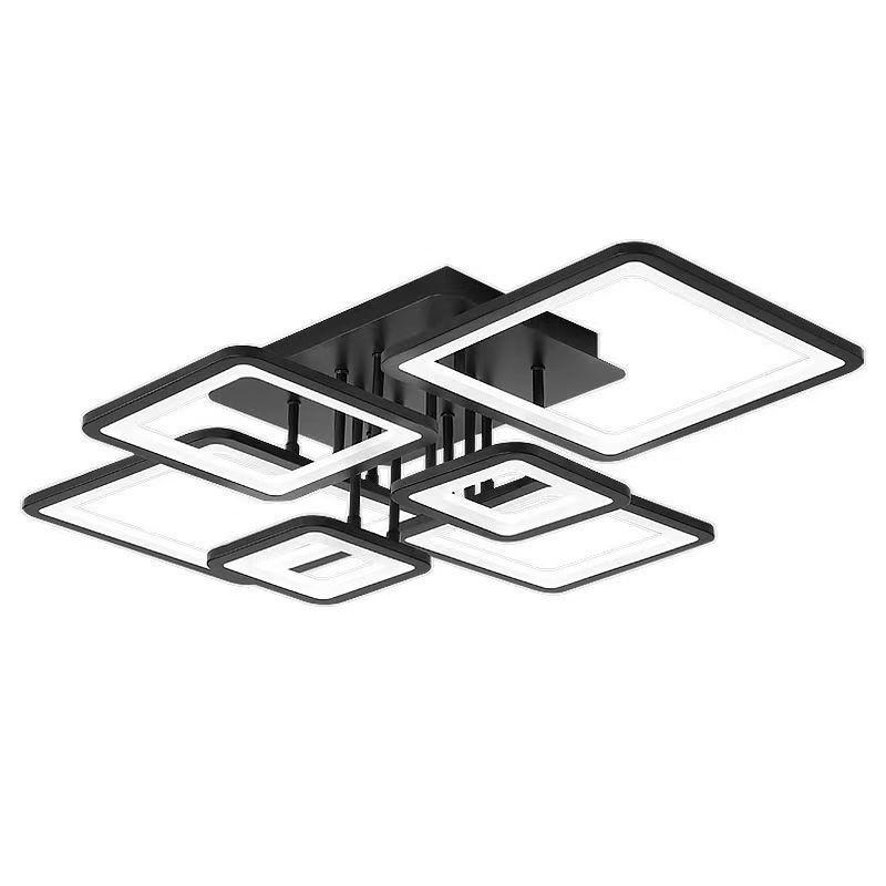 Modern Minimalist LED Acrylic Rectangular Ceiling Light for Living Room or Bedroom