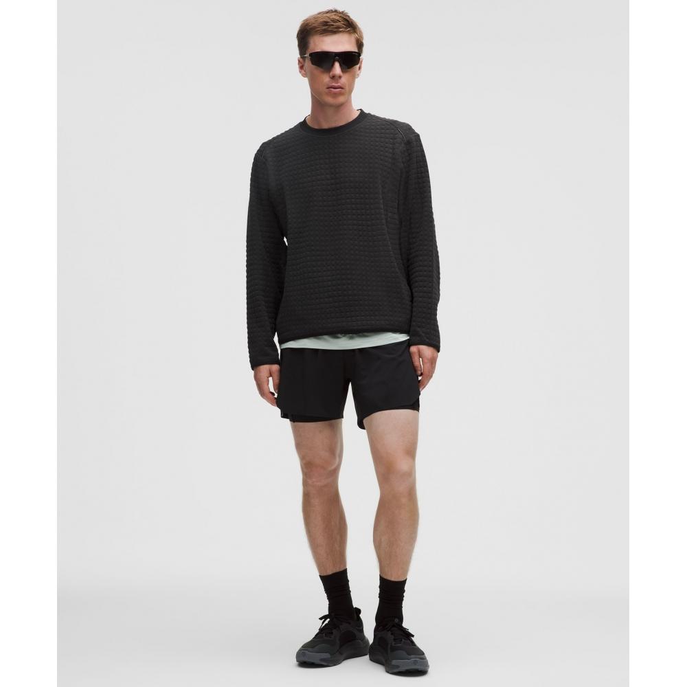 Lululemon 3d Waffle Knit Jacquard Pullover Black Black