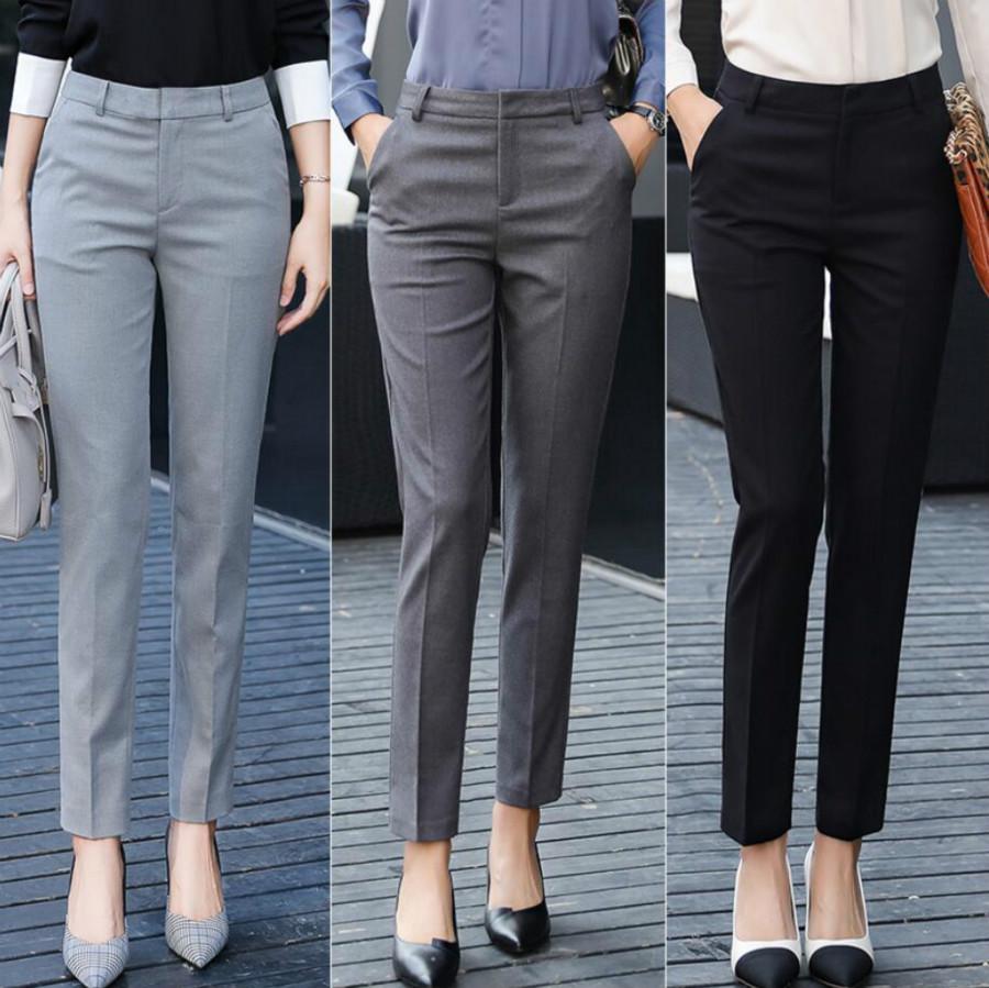 womens high waisted formal trousers