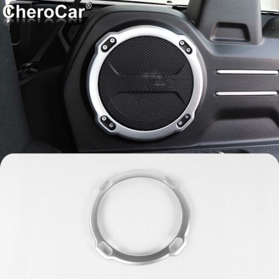Silver Rear Trunk Speaker Trim Cover For Jeep Wrangler JL Rubicon 2018+ Interior