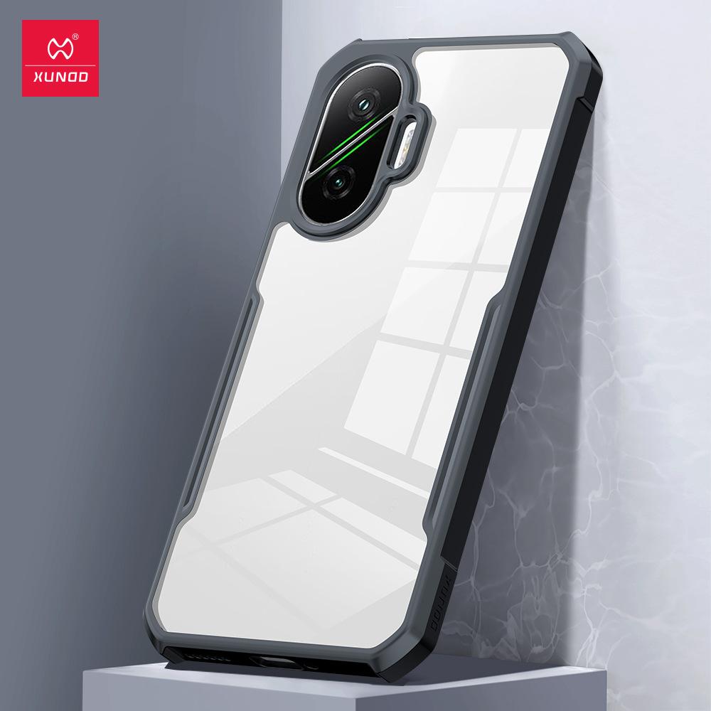 XUNDD Pro Xiaomi Poco F7 Pouzdro Nárazuvzdorný Nárazník Ochranná Pouzdra Proti Žloutnutí Průhledný Zadní Kryt Luxusní Pouzdro