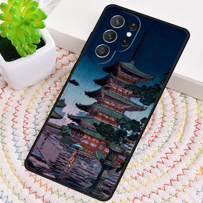 Japan Scenery Silicone Phone Case For Samsung Galaxy Note 10 Pro S26 S25 S24 S23 S22 S21 Plus S25Ultra Capa Cover