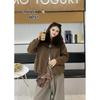 Womens Oversized Collar Faux Fur Lined Parka 2026 Fall Winter Thick Warm Fashion Coat