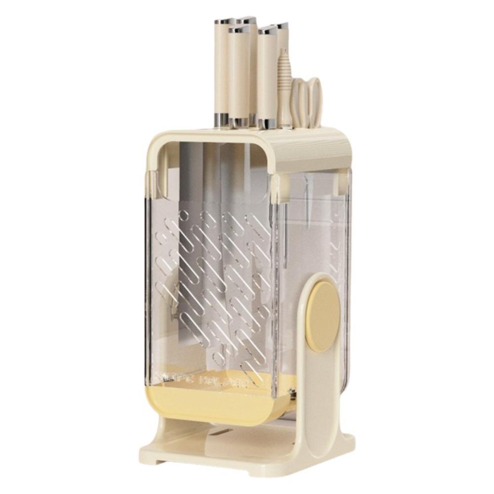 Large Capacity Kitchen Utensil Storage Rack Wall-mounted Cutter Holder  Tableware Storage жёлтый