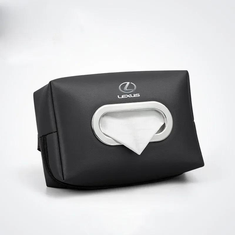 5 Colors Leather Car SeatBack Armrest Box Tissue Storage Bag Interior Practical Decoration Styling Accessories