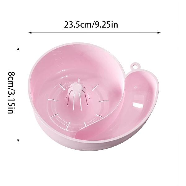 Snail Shape Drainer Portable Vegetable Washer – 4-in-1 Fruit and Vegetable Wash Bowl with Rotating Colander, Fruit Cleaner Spinner