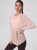Women's Loose-Fit Breathable Sun Protection Yoga Top with Buttocks Coverage and Long Sleeves