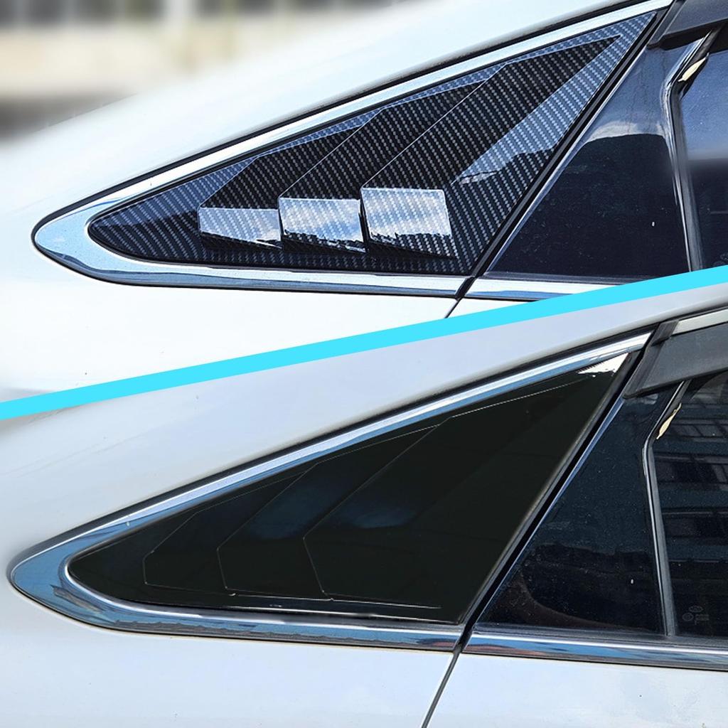 for Hyundai Sonata 2015 2016 2017 2018 2019 Racing Style Rear Side Window Louvers Side Window Scoop Covers Vent Auto Exterior Decoration Accessories