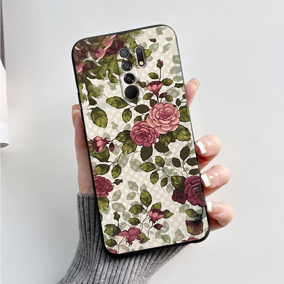 For Xiaomi Redmi 9 Case Redmi 9 Prime Cover M2004J19G M2004J19C redmi9 Cute Cartoon Bear Silicone TPU Soft Phone Case Back Cover