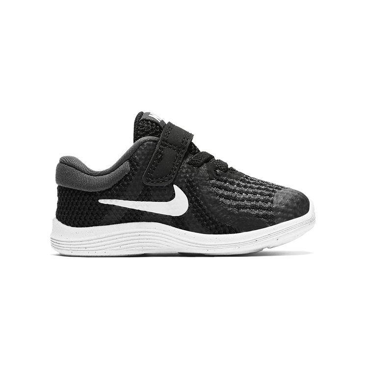 Nike Revolution 4 Velcro Sports Breathable Shock Absorption Low Top Running Shoes Baby Sneakers Black 943304-006