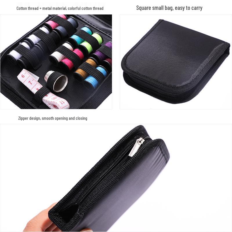 Kit de Costura Doméstico de 10 Peças: Conjunto de Agulha e Linha