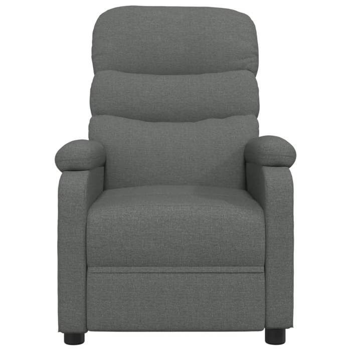 Fauteuil de massage électrique - MAISON EXCLUSIVE - 1 place - Gris foncé - Tissu - 6 points de massage