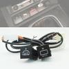 Car USB Charger PD Quick Charge QC3.0 Phone Charging Adapter Outlet Button For Volkswagen Golf 6 Jetta 5 MK6 Scirocco 2006-2012