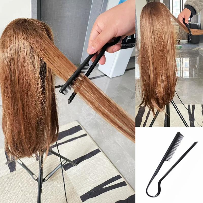 Comb Hairdressing V-Comb Messy Hair Finishing Straightening Splint Comb - Hair Styling Tool Clip Special for  Hair Wigs