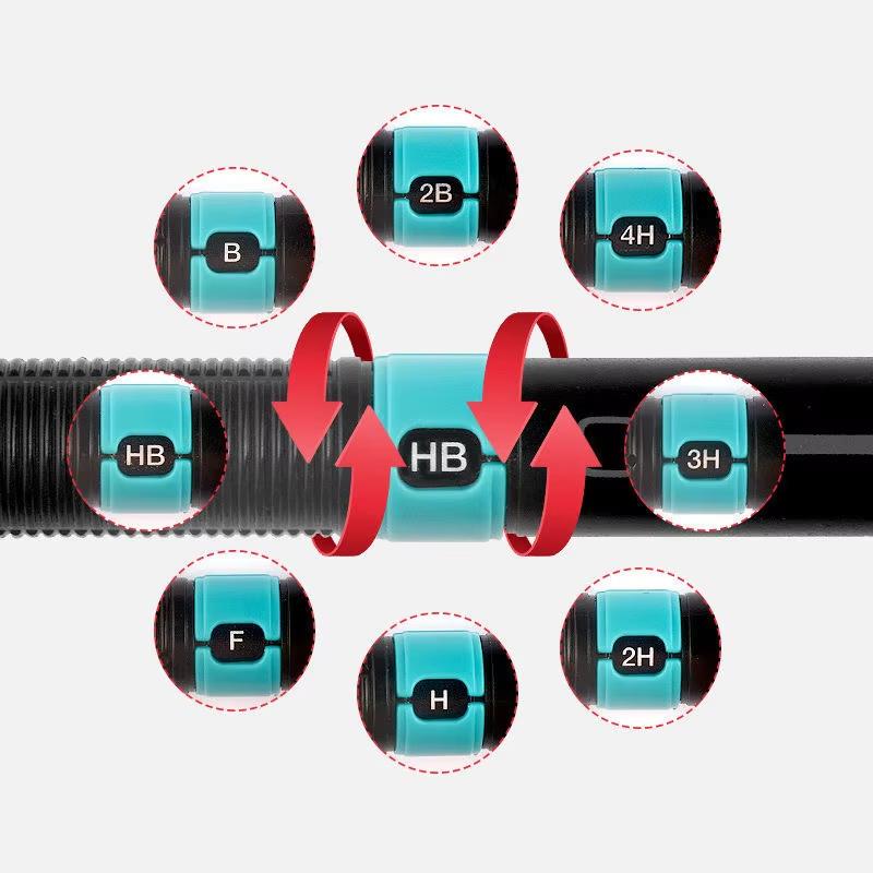 Mechanical Pencil with Refill Set 0.3/0.5/0.7/0.9mm Automatic Pencil Replaceable Leads Office School Writing Stationery Supply