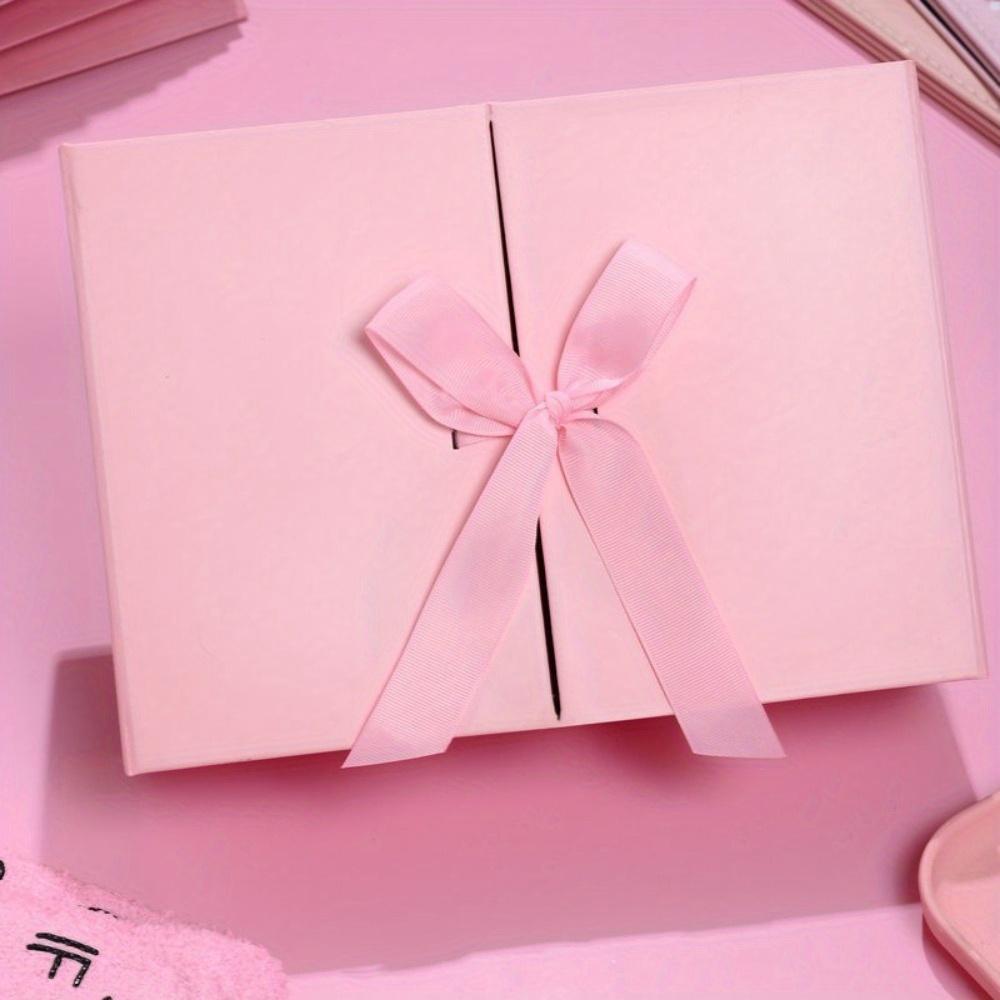 1pc Gift Boxes with Lids Double-door Gift Box with Ribbon Folding Boxes Pull Out Treat Boxes Party Favor Boxes Gift Wrap Box Bridesmaid Proposal Box