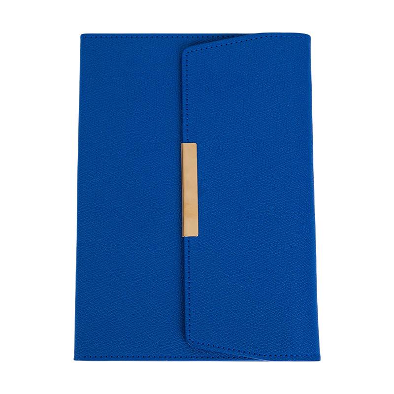 A5 Trifold Multi-Color PU Leather Business Notebook with Square Buckle for Meetings