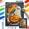 Halloween Oil Painting Digital Painting Pumpkin Bats Handmade Diy Coloring Painting Home Decoration