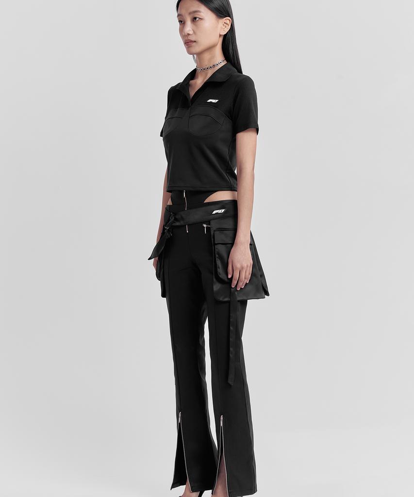 Panyoung Cargo Wrap Skirt