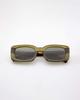 Seupeulingseuteulingseu Semi-Slim Rectangular Sunglasses Page 505 [Kale Green]