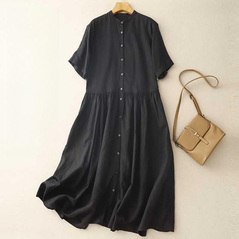 

Женское клетчатое хлопковое платье 2XL чёрный