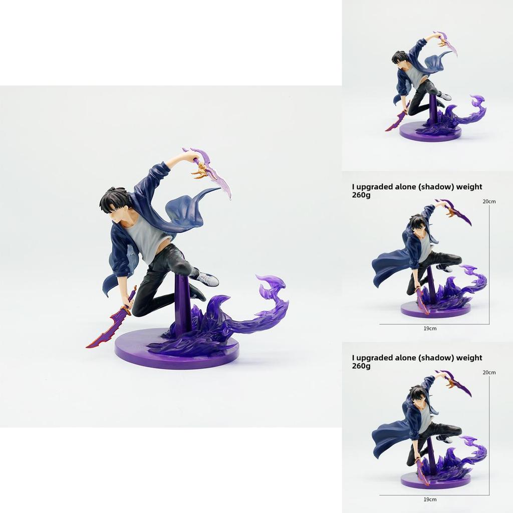 Solo Leveling Sung Jin Woo PVC modelis su kovos poza kolekcionieriams, vitrinai ir anime gerbėjams