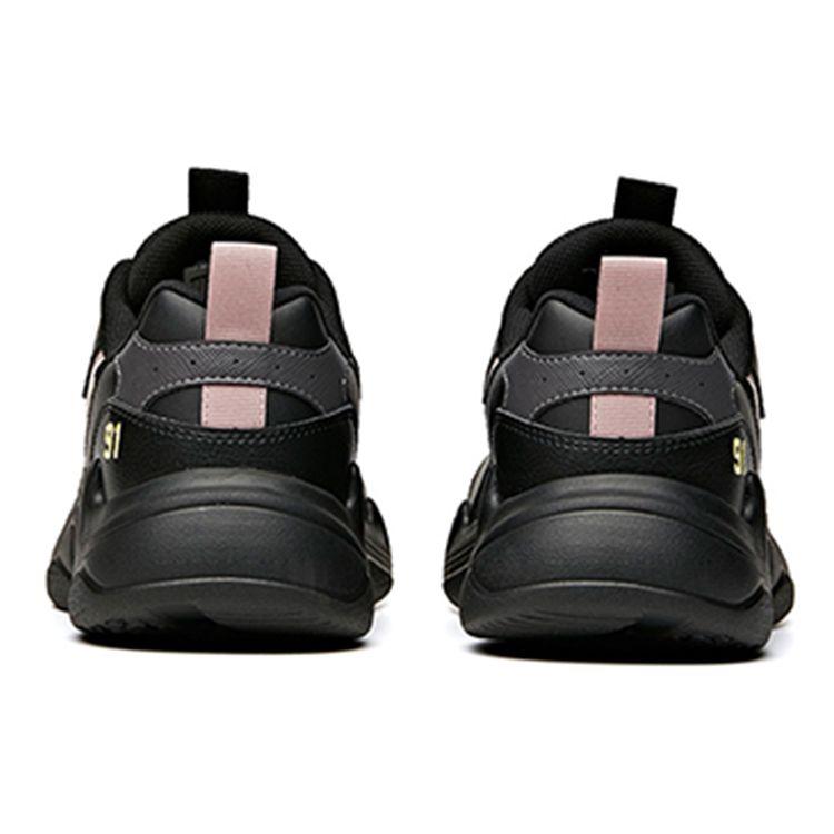 Anta Wygodne Trwałe Lekkie Niskie Buty Ojca Damskie Sneakersy Czarne 92938862-11