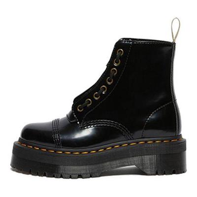 Sinclair Series Round Toe Thick Sole Zipper Short Boots Women Boots Black 26410001