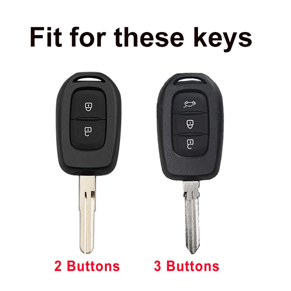 2/3 Buttons Remote Shell Fob Holder Car Key Cover Case Holder for Renault Duster Logan Laguna Scenic Master Megane Dacia Dokker