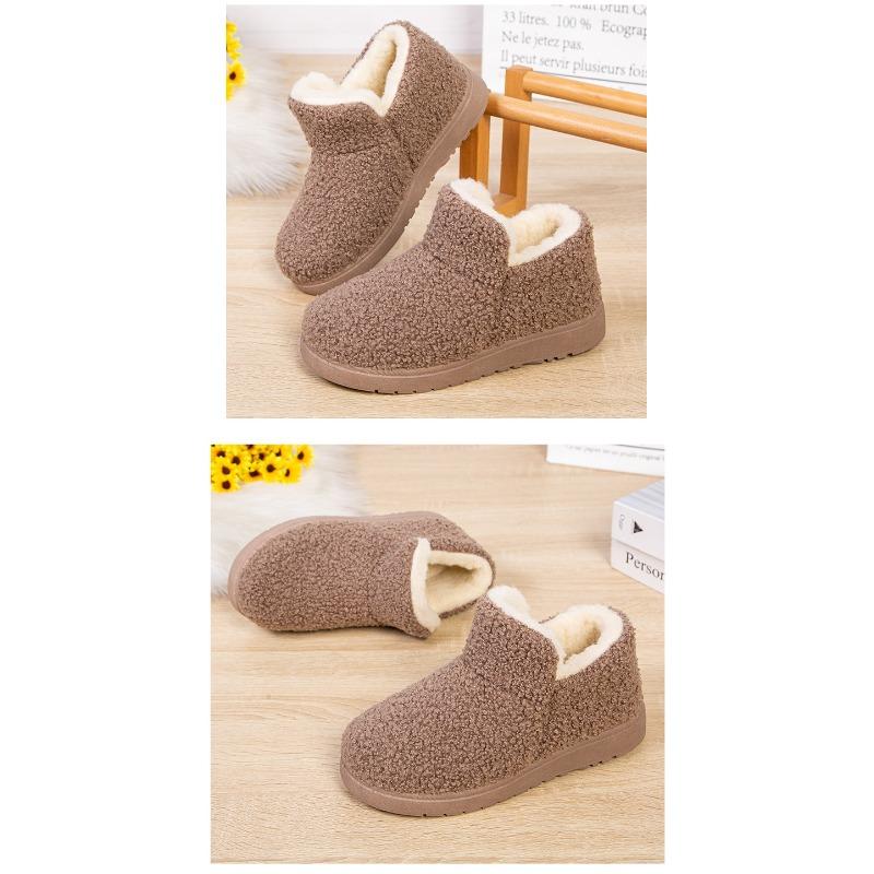 Winter New Thickened Mother Cotton Slippers Warm Cotton Shoes Women's Snow Boots Non-slip Fleece Home Fashion Cotton Shoes