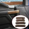 Wood Grain Interior Door Handle Trim Cover ABS for Ford F150 F-150 2015-,4X